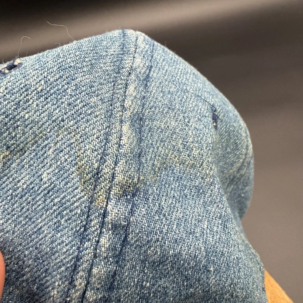 Vintage 90's Levi's Denim Hat One Size Adjustable Levi Strauss & Co Light Wash‎